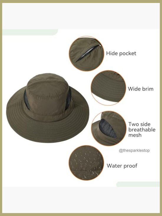 Fishing Hat with Hidden Mosquito Net Bug Net Veil Sun Protection main image 3